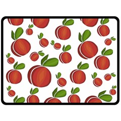 Peaches Pattern Fleece Blanket (large)  by Valentinaart