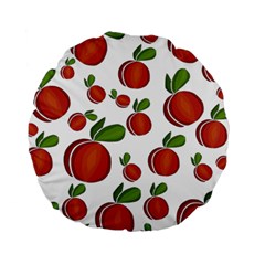 Peaches Pattern Standard 15  Premium Round Cushions by Valentinaart