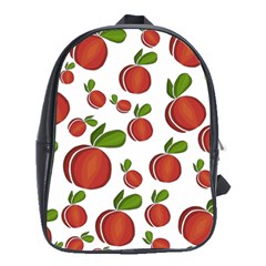Peaches Pattern School Bags (xl)  by Valentinaart