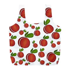 Peaches Pattern Full Print Recycle Bags (l)  by Valentinaart