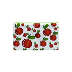 Peaches Pattern Cosmetic Bag (xs) by Valentinaart