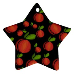 Peaches Star Ornament (two Sides)  by Valentinaart