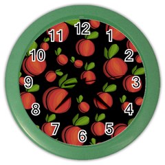 Peaches Color Wall Clocks by Valentinaart