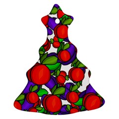 Peaches And Plums Christmas Tree Ornament (2 Sides) by Valentinaart