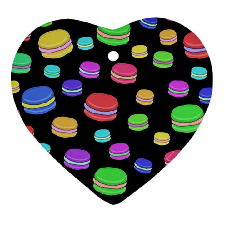 Colorful macaroons Ornament (Heart) 