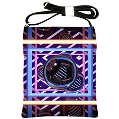 Abstract Sphere Room 3d Design Shoulder Sling Bags by Amaryn4rt