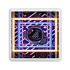 Abstract Sphere Room 3d Design Memory Card Reader (square)  by Amaryn4rt