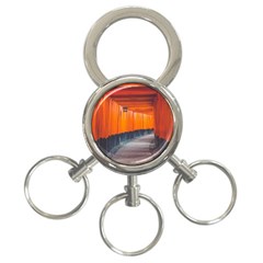 Architecture Art Bright Color 3-ring Key Chains by Amaryn4rt