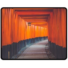 Architecture Art Bright Color Double Sided Fleece Blanket (medium) 