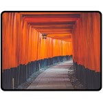 Architecture Art Bright Color Double Sided Fleece Blanket (Medium)  58.8 x47.4  Blanket Back