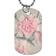 Cloves Flowers Pink Carnation Pink Dog Tag (one Side) by Amaryn4rt