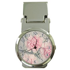 Cloves Flowers Pink Carnation Pink Money Clip Watches