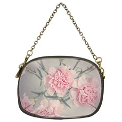 Cloves Flowers Pink Carnation Pink Chain Purses (Two Sides) 