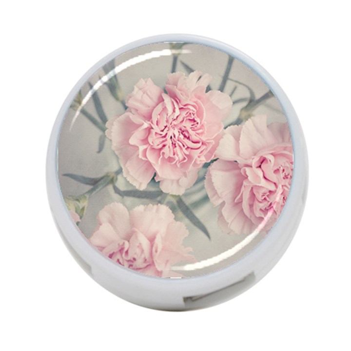 Cloves Flowers Pink Carnation Pink 4-Port USB Hub (Two Sides) 