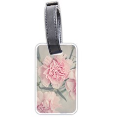 Cloves Flowers Pink Carnation Pink Luggage Tags (One Side) 