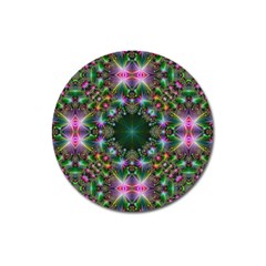 Digital Kaleidoscope Magnet 3  (round) by Amaryn4rt