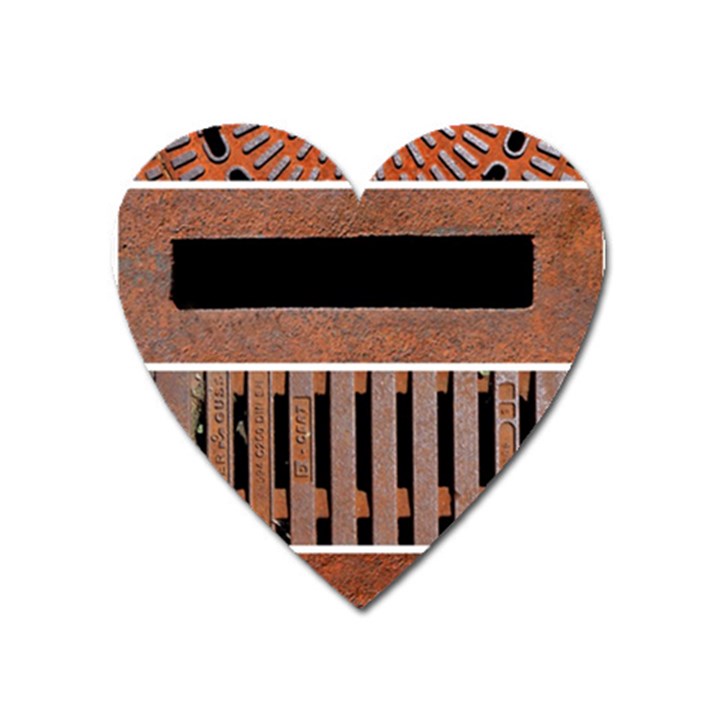 Stainless Structure Collection Heart Magnet