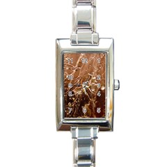 Ice Iced Structure Frozen Frost Rectangle Italian Charm Watch