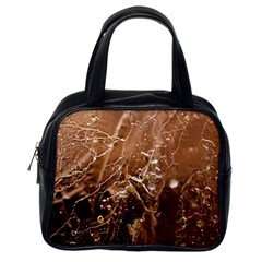 Ice Iced Structure Frozen Frost Classic Handbags (One Side)