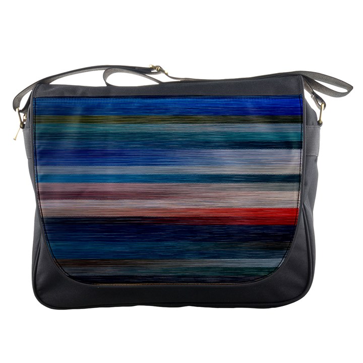 Background Horizontal Lines Messenger Bags