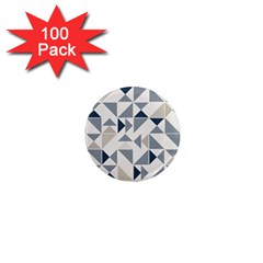 Geometric Triangle Modern Mosaic 1  Mini Magnets (100 Pack)  by Amaryn4rt