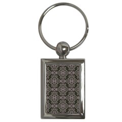 Line Geometry Pattern Geometric Key Chains (Rectangle) 