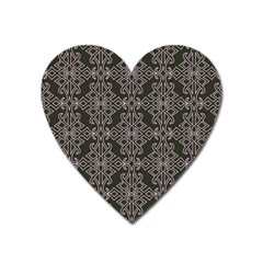 Line Geometry Pattern Geometric Heart Magnet