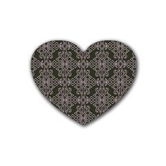 Line Geometry Pattern Geometric Heart Coaster (4 pack) 