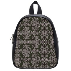 Line Geometry Pattern Geometric School Bags (Small) 