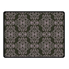 Line Geometry Pattern Geometric Fleece Blanket (Small)