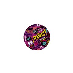 Panic Pattern 1  Mini Magnets