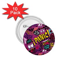 Panic Pattern 1.75  Buttons (10 pack)