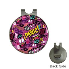 Panic Pattern Hat Clips with Golf Markers
