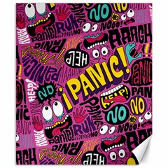 Panic Pattern Canvas 8  x 10 