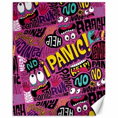 Panic Pattern Canvas 11  x 14  