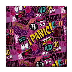 Panic Pattern Face Towel