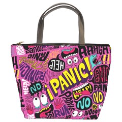 Panic Pattern Bucket Bags