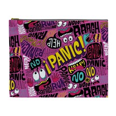 Panic Pattern Cosmetic Bag (XL)