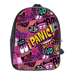 Panic Pattern School Bags(Large) 