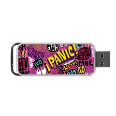 Panic Pattern Portable USB Flash (One Side)
