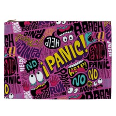 Panic Pattern Cosmetic Bag (XXL) 