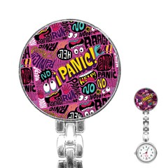 Panic Pattern Stainless Steel Nurses Watch