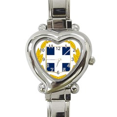 Coat Of Arms Of Greece Military Variant Heart Italian Charm Watch by abbeyz71