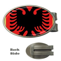 Coat Of Arms Of Albania Money Clips (oval)  by abbeyz71