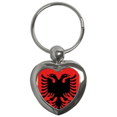 Coat Of Arms Of Albania Key Chains (heart) 