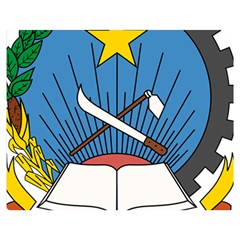 National Emblem Of Angola Double Sided Flano Blanket (medium)  by abbeyz71
