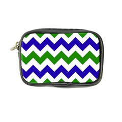 Blue And Green Chevron Coin Purse