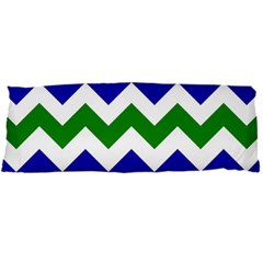 Blue And Green Chevron Body Pillow Case Dakimakura (Two Sides)