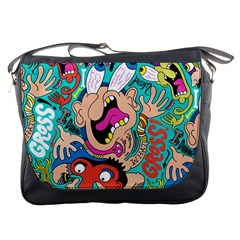 Cartoons Funny Face Patten Messenger Bags