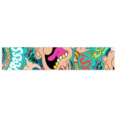 Cartoons Funny Face Patten Flano Scarf (Small)